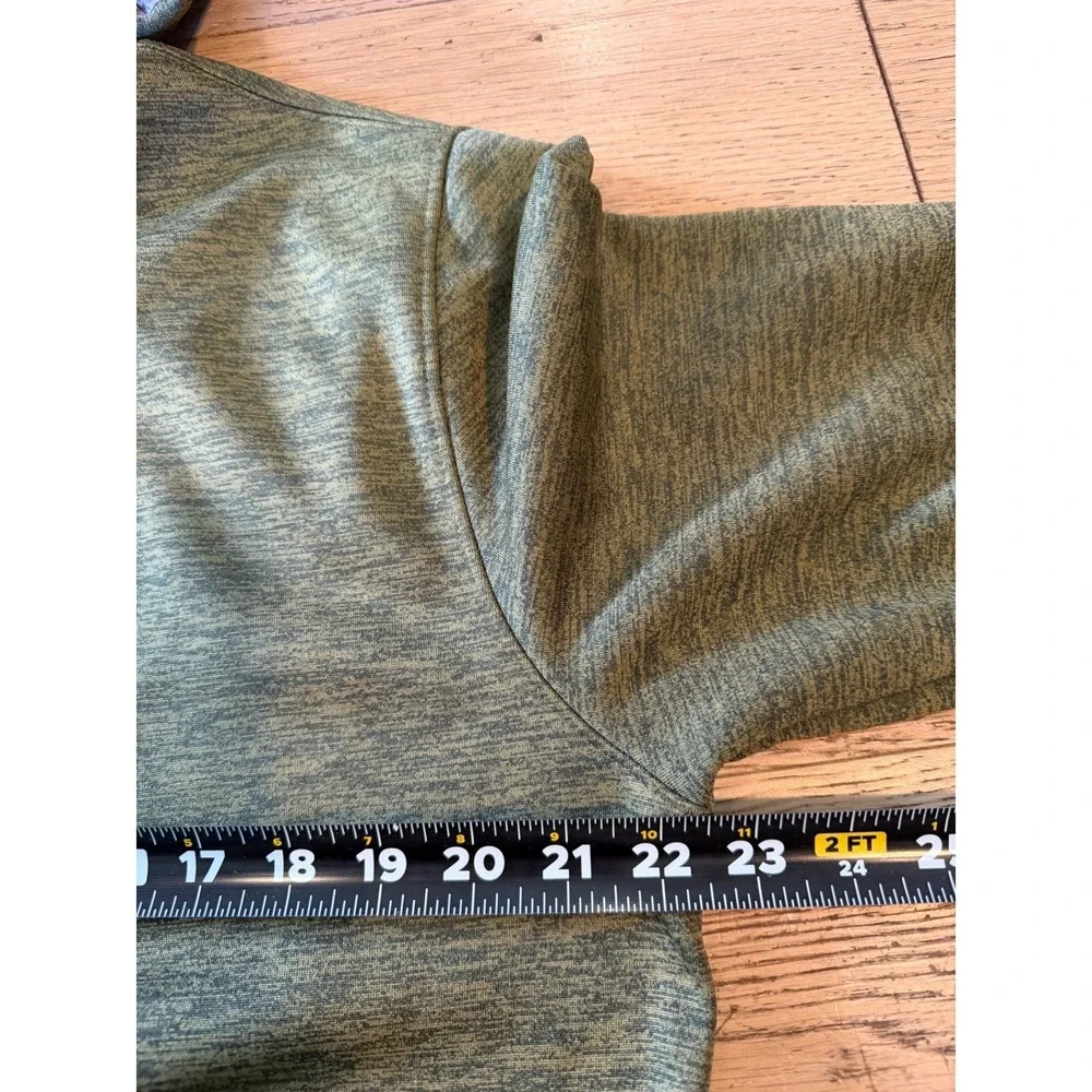 Huk Performance Fishing Hoodie Large Olive Green Pullover Fleece‎ (1786)